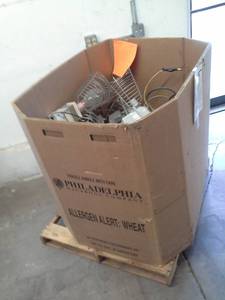 lot 1095 image: Lot of (Approximately 15) Commercial 400W Cage Lighting Ballasts with Fluorescent Bulbs, Wiring