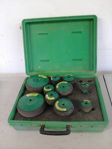 lot 2005 image: Greenlee 859-4 PVC Plug 10-Piece Set, Carry Case