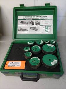 lot 2007 image: Greenlee 859-4 PVC Plug 10-Piece Set, Carry Case
