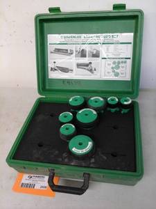 lot 2028 image: Greenlee 859-4 PVC Plug 8-Piece Set, Carry Case