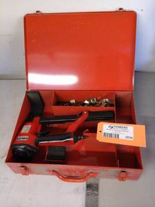 lot 2034 image: Hilti Narrow Crown Stapler SN114B, Accessories, Metal Case