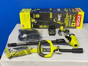 lot 9 image: RYOBI ONE 18V 13 CORDLESS STRING TRIMMER  EDGER