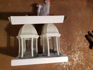lot 7 image: 2 Unused Matching Outdoor Lights - No box