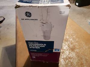lot 17 image: GE High Flow Household Filtration System New Open Box