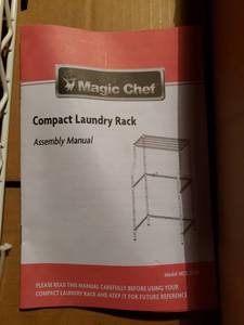 lot 21 image: Magic Chef Compact Laundry Rack - Open Box