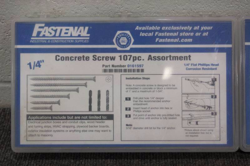 Concrete Screw Sets - New