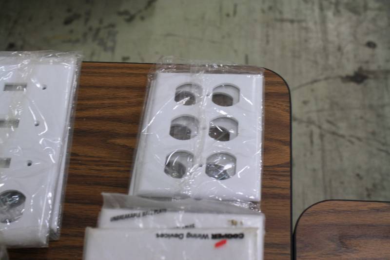 White Wall Plates Two Gang & Toggles  Duplex  68 total pcs