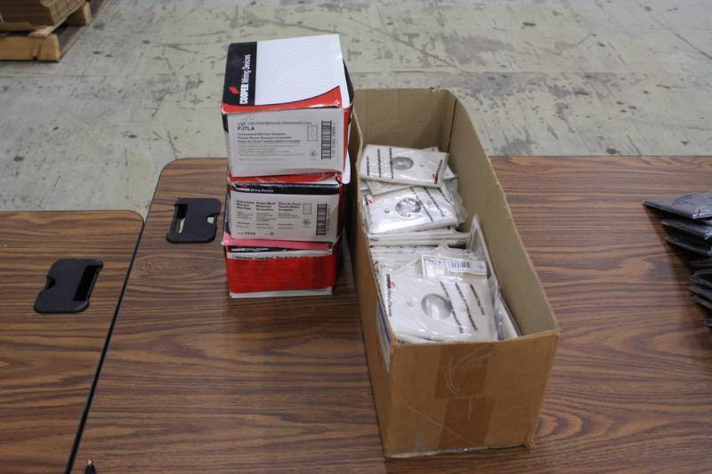 Light Almond 100 qty 1 Gang 1520A Single or 15A Locking Receptacle NEW