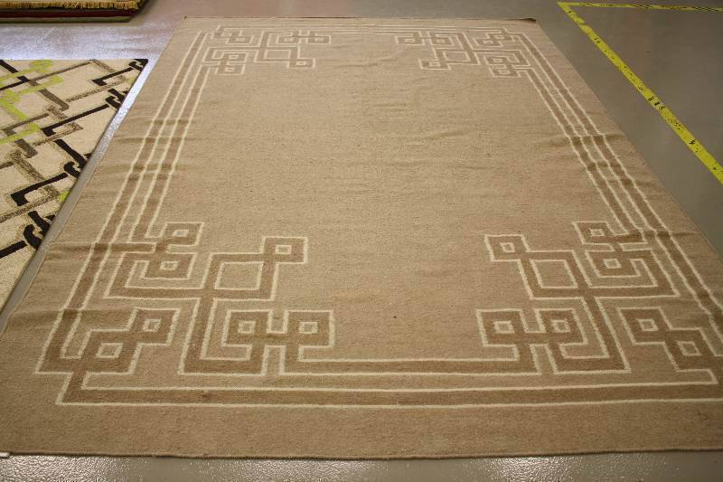 Keys Area Rug 8 x 11 Chocolate