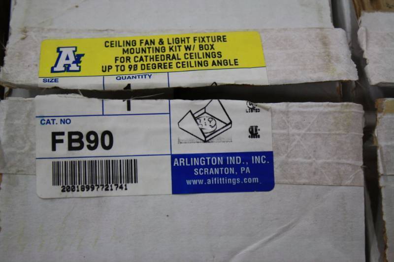 6 Qty Celing Fan & Light Fixture Mounting Kit w Box