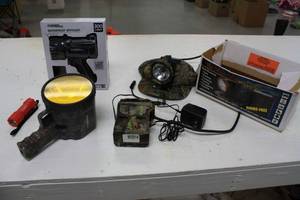 Outdoor Spot Lights & Head Light  Salvaged Lot