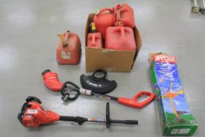 Weed Eater, Gas Cans & Attachments
