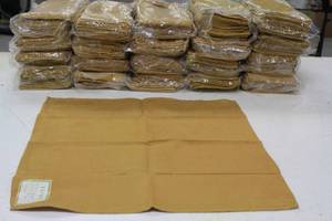 Gold Faux Suede Napkins  New $400 Value