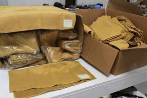 Gold Faux Suede Napkins  New $1,200 Value