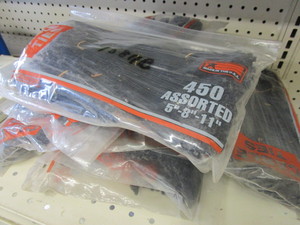 8 BAGS OF CATAMOUNT ASSORTED SIZE CABLE TIES