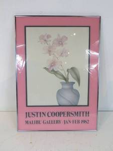lot 21 image: Justin Coopersmith Framed Gallery Show Poster