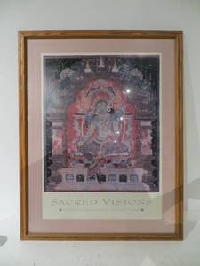 lot 23 image: Sacred Visions Framed Show Poster