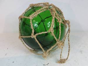 lot 25 image: Green Glass Buoy Garden Dcor