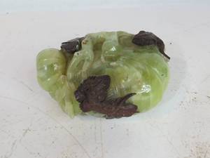 lot 36 image: Green Stone Sculpture