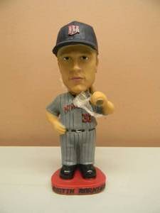 RARE - MINNESOTA TWINS JUSTIN MORNEAU 2006 AL MVP BOBBLEHEAD - JUST ELECTED INTO THE TWINS HOF - LIKE NEW - SEE PICTURES