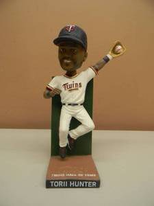 TORII HUNTER MINNESOTA TWINS HALL OF FAME MLB BOBBLEHEAD - NEW IN BOX - SEE PICTURES