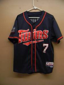MINNESOTA TWINS JOE MAUER INAUGURAL SEASON 2010 TARGET FIELD JERSEY - NICE - RARE - SIZE 48 - MAJESTIC AUTHENTIC COLLECTION - MN TWINS RETIRED #7 - SEE PICTURES