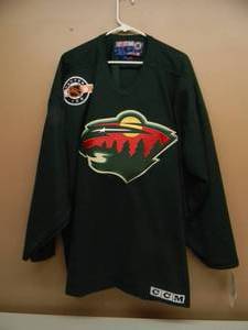NOS MINNESOTA WILD CCM CENTER ICE JERSEY WITH TAGS - SIZE XXL - VERY NICE - SEE PICTURES