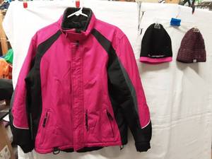 Ladies Mossi Racing Jacket Size L, 2-Beanies (FXR & X-Games)