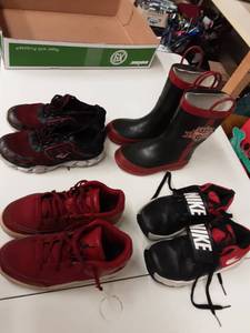 Boys 3-Pair Sneakers (2-Pair Nike), 1-Pair Boots Size 1