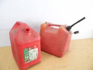 Lot of 2 Gas Cans