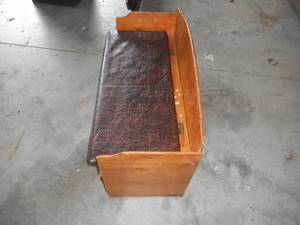 Toy Box with Leather SeatCover