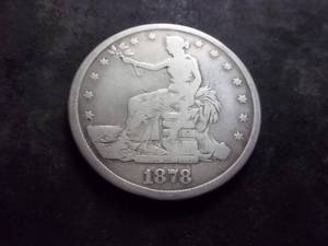 lot 1 image: 1878 S Trade Dollar