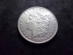 lot 10 image: 1882  Morgan Silver Dollar