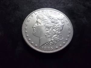 lot 15 image: 1885 Morgan Silver Dollar