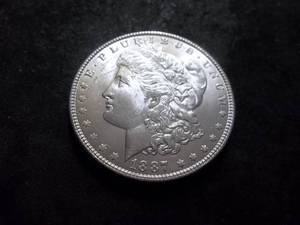 lot 18 image: 1887  Morgan Silver Dollar