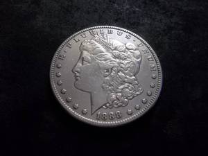lot 21 image: 1888 S Morgan Silver Dollar