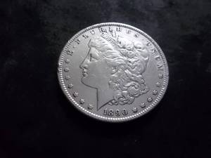 lot 23 image: 1890 Morgan Silver Dollar
