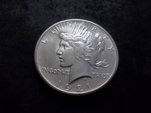 lot 43 image: 1921 Peace Silver Dollar