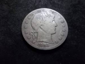 lot 58 image: 1903 S Barber Half Dollar