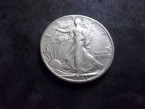 lot 73 image: 1943 D Walker Half Dollar