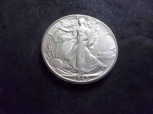 lot 77 image: 1945 D Walker Half Dollar