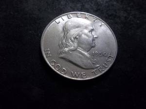 lot 83 image: 1950 D Franklin Half Dollar