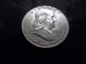 lot 84 image: 1951 Franklin Half Dollar
