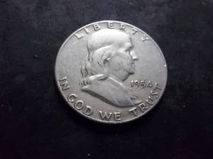 lot 93 image: 1954 Franklin Half Dollar