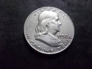 lot 101 image: 1958 D  Franklin Half Dollar