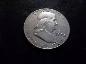 lot 104 image: 1960 Franklin Half Dollar