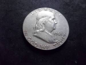 lot 106 image: 1961 Franklin Half Dollar
