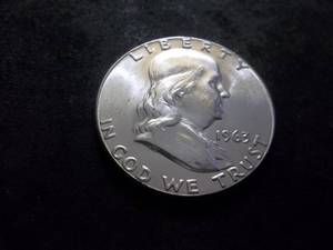 lot 110 image: 1963 Franklin Half Dollar