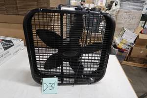 lot D31 image: Lasko - Box Fan - Black ModelB20401