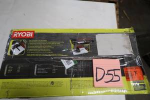 lot D55 image: RYOBI 4 in x 36 in. Belt and 6 in. Disc Sander